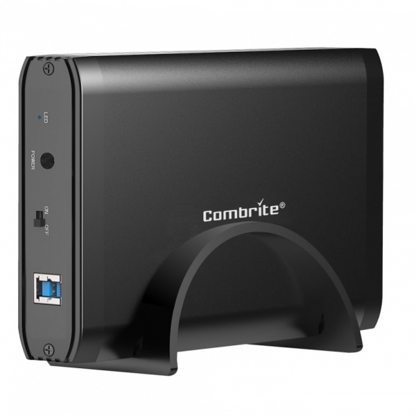 Combrite USB 3.0 3.5'' External Hard Drive Enclosure with UK Power Adapter