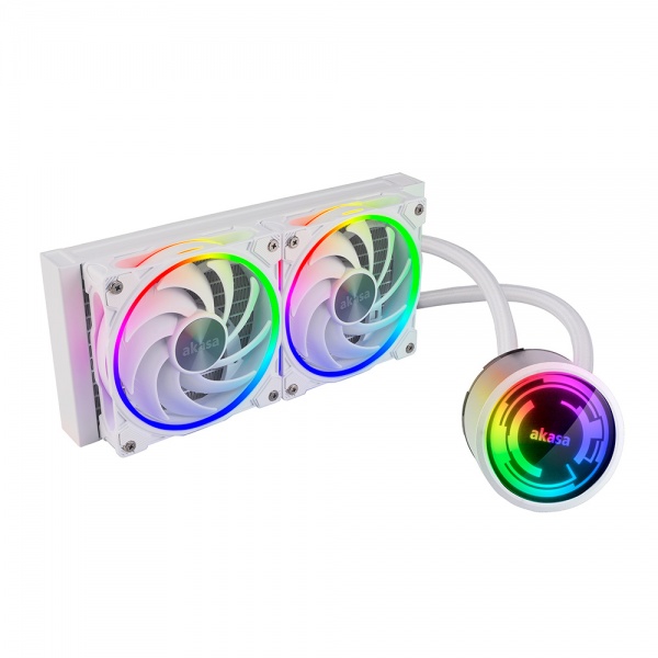 Akasa SOHO 240 Dusk-Dawn Edition 240mm ARGB CPU Cooler - White