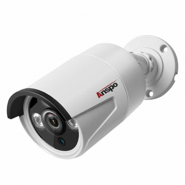 Anspo CCTV Camera 1080P HD Bullet Waterproof Indoor/Outdoor 20M IR Night Vision 2MP