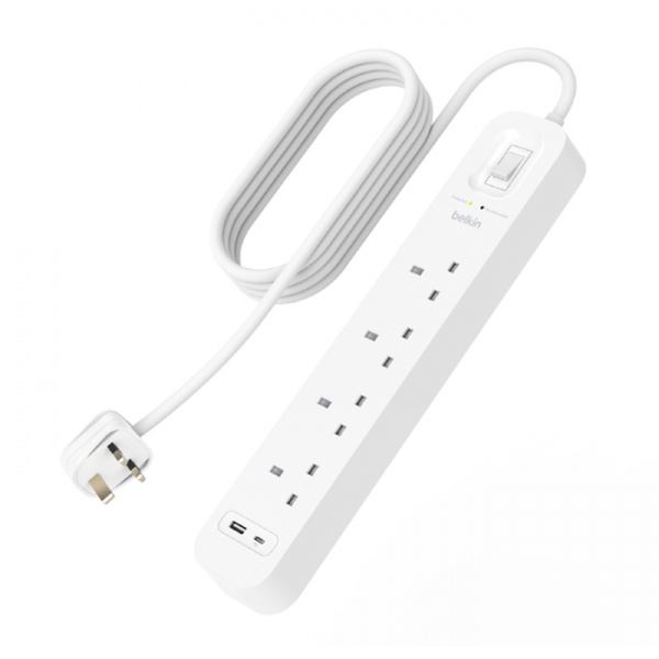 Belkin Connect  Surge Protector 4 AC with USB-C and USB-A Ports