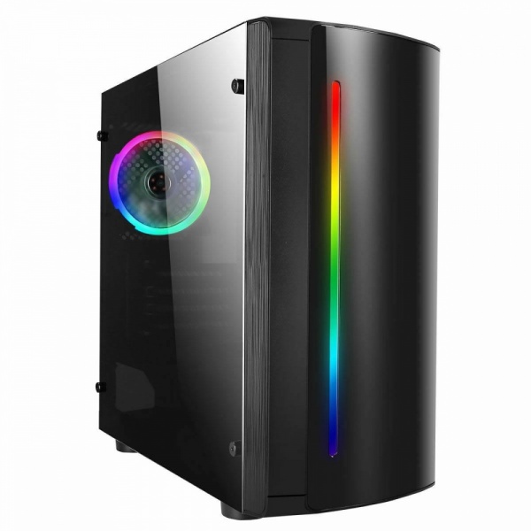 CIT Beam mATX Gaming PC Case RGB Fan Acrylic Side Panel