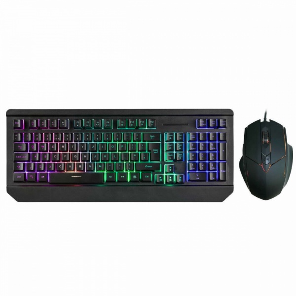 CiT Blade USB Gaming Keyboard and Mouse Kit RGB LED Backlit