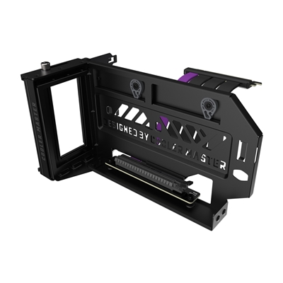 COOLER MASTER Vertical Graphics Card Holder Kit V3 Black Version, 165mm PCIe 4.0 x16 Riser Cable Included, Compatible with ATX & Micro ATX Cases, Toolless Adjustable Design, Premium Materials with 42% Increased Durability