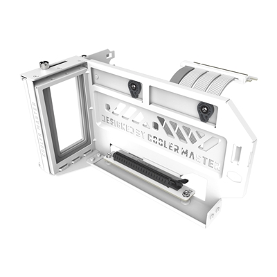 COOLER MASTER Vertical Graphics Card Holder Kit V3 White Version, 165mm PCIe 4.0 x16 Riser Cable Included, Compatible with ATX & Micro ATX Cases, Toolless Adjustable Design, Premium Materials with 42% Increased Durability