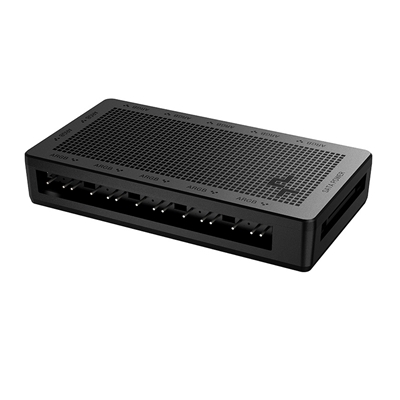 DeepCool SC700 Addressable RGB Hub, 12-Port, Connect up to 12 5V ARGB 3-Pin Components Simultaneously While Only Occupying One 3-Pin Motherboard Header, Magnetic for Easy Installation