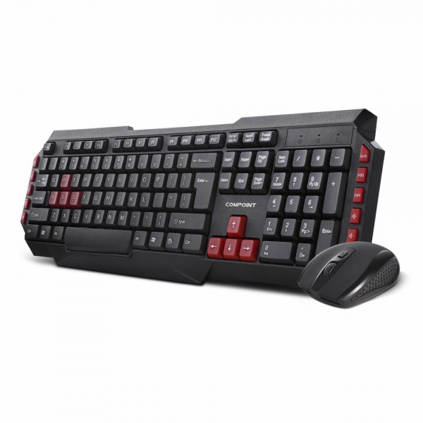 Compoint CP-KM9025W Wireless Combo Keyboard and Mouse Bundle