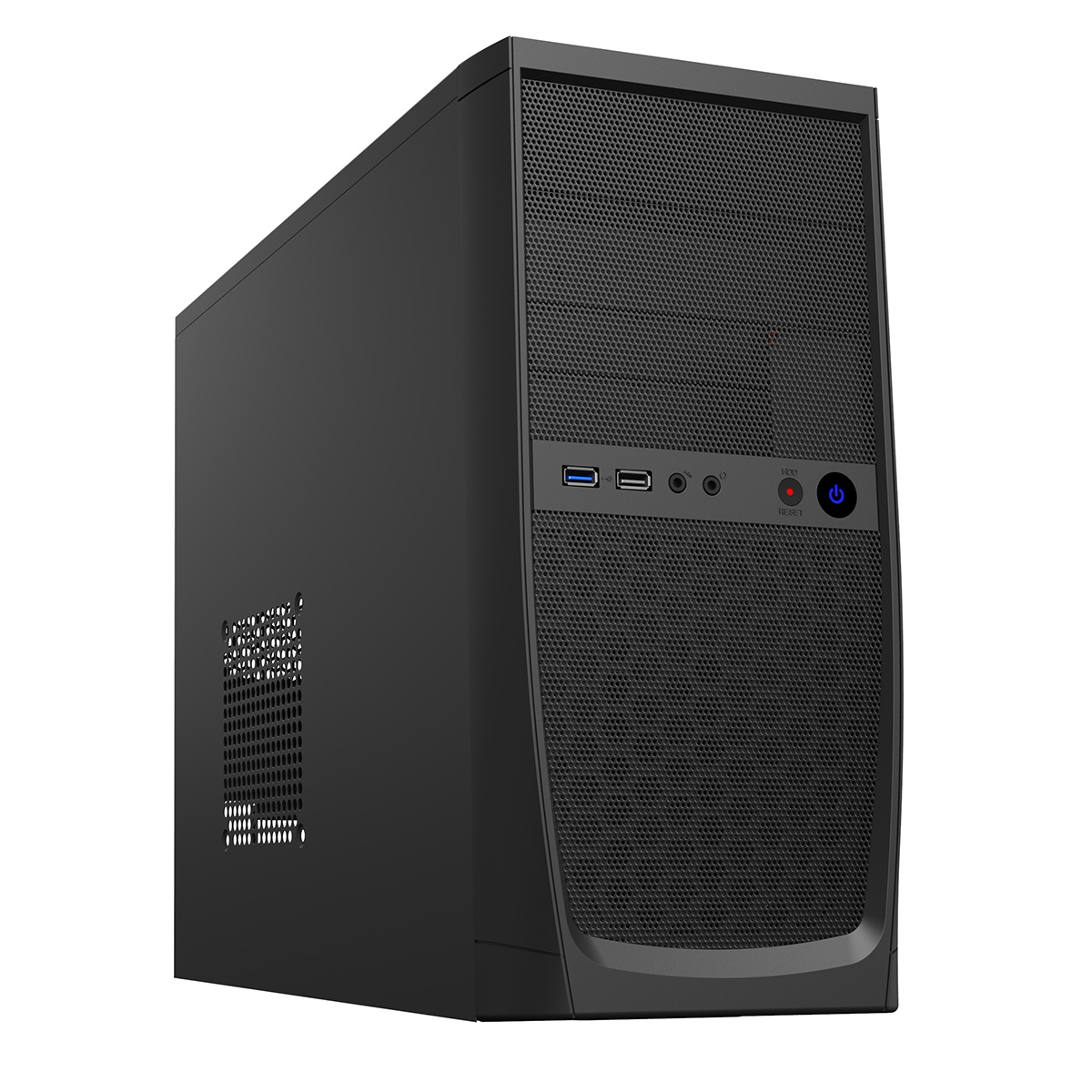 CiT Elite Micro ATX Case Black Interior 500W 12cm Black PSU