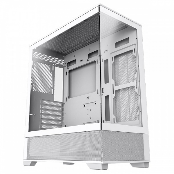 GameMax VISTA White Mid-Tower ATX PC Gaming Case With Tempered Glass Side Panels