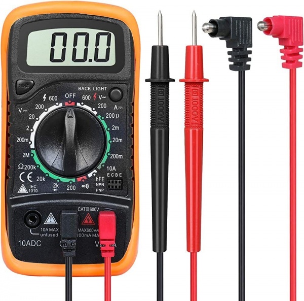 Digital LCD Multimeter Voltmeter Ammeter OHM AC DC Circuit Tester