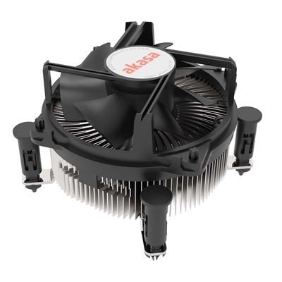 Akasa AK-CC6606BP01 Intel LGA 1700 Socket 90mm PWM 3400RPM Black Fan CPU Cooler