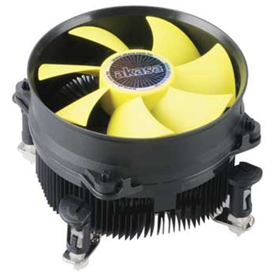 Akasa K32 Intel Socket 92mm PWM 3000RPM Yellow Fan CPU Cooler