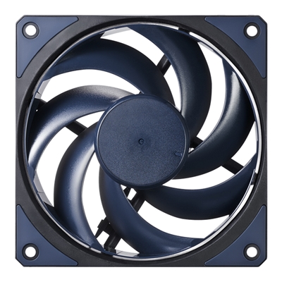 COOLER MASTER Mobius 120 Fan, 120mm, 2050RPM, 4-Pin PWM Connector, Interconnecting Ring Blade Design, Pressure Air Acceleration, Absolute Acoustics