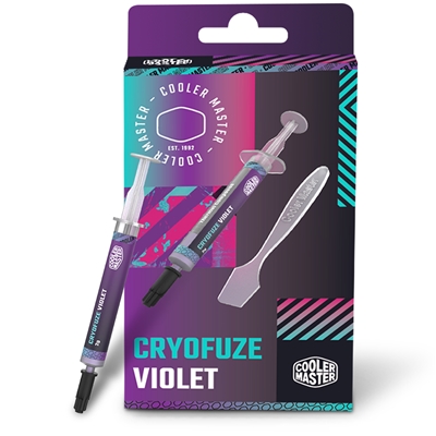 COOLER MASTER CryoFuze Violet Thermal Compound Syringe, 2g, Violet, High Performance Compount, Exceptional Thermal Conductivity, Non Corrosive Formula