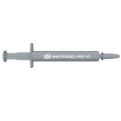 COOLER MASTER MasterGel Pro V2 Thermal Compound Syringe, 2.6g, Grey, Upgraded Compound for Better Heat Dissipation, High CPU/GPU Conductivity 9 W/m.k