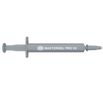 COOLER MASTER MasterGel Pro V2 Thermal Compound Syringe, 2.6g, Grey, Upgraded Compound for Better Heat Dissipation, High CPU/GPU Conductivity 9 W/m.k