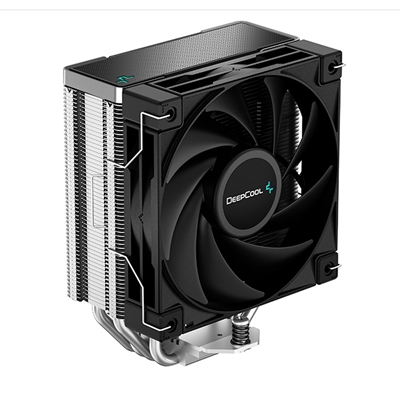 DeepCool AK400 Fan CPU Cooler, Universal Socket, High Performance 120mm Silent Hydro Bearing PWM Black Fan, 1850RPM, 4 Heat Pipes, Unique Matrix Fin Design, Black Version, Intel LGA 1700 Bracket Included