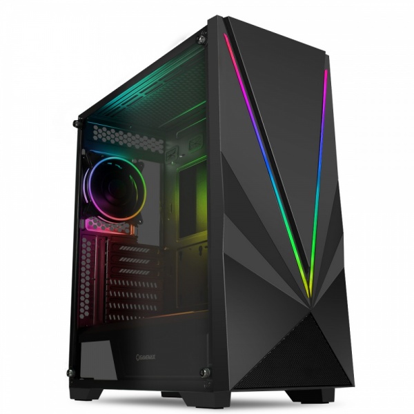 Game Max Venus ARGB Tempered Glass ATX Midi Tower Gaming PC Case