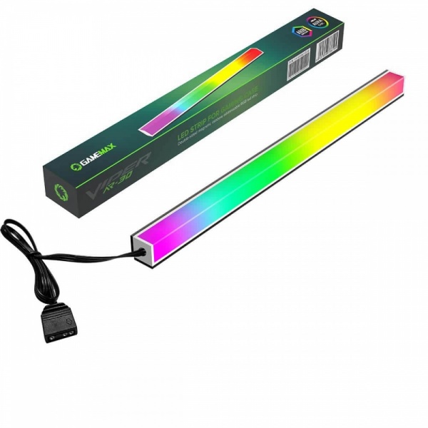 GameMax Viper AR30 ARGB 30cm Magnetic Strip 3pin Aura Sync