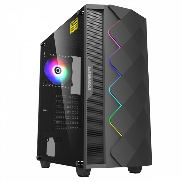 Game Max Black Diamond ARGB Midi ATX Gaming Case