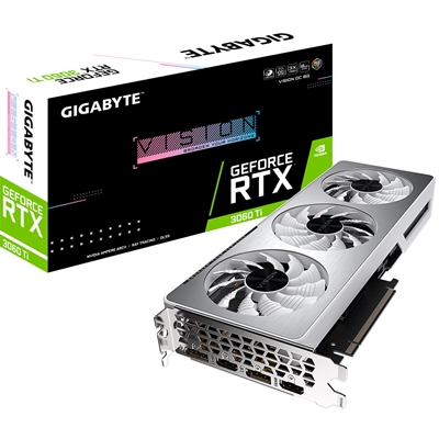 Gigabyte Nvidia GeForce RTX 3060 Ti VISION OC 8GB LHR Triple Fan RGB Graphics Card