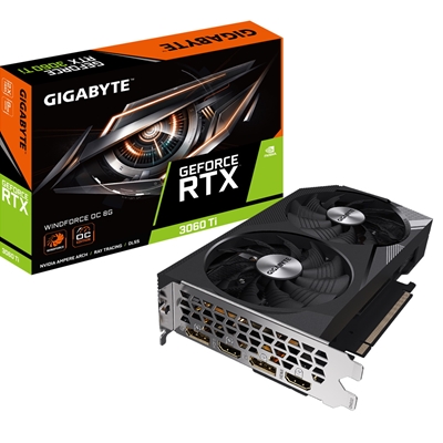 Gigabyte Nvidia GeForce RTX 3060 Ti WINDFORCE OC 8GB LHR Dual Fan Graphics Card