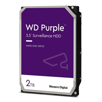 WD Purple WD22PURZ 2TB 3.5'' 5400RPM 256MB Cache SATA III Surveillance Internal Hard Drive