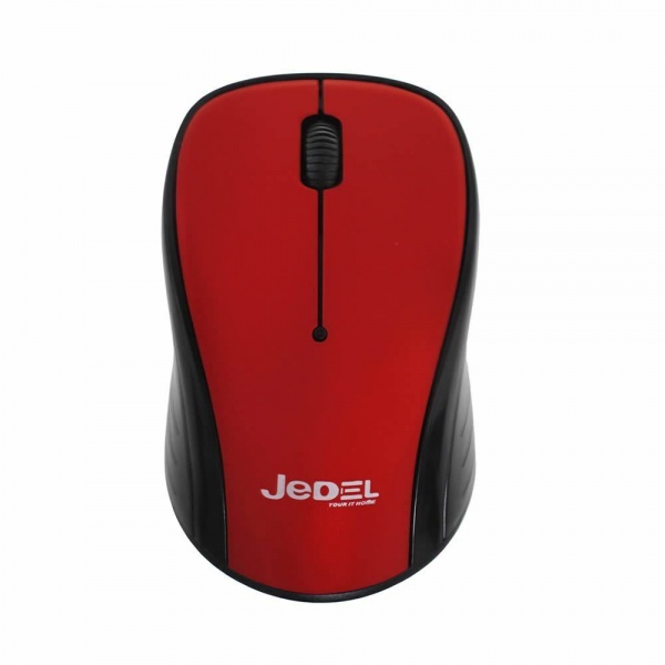 Jedel W920 Red Wireless Optical Scroll Mouse