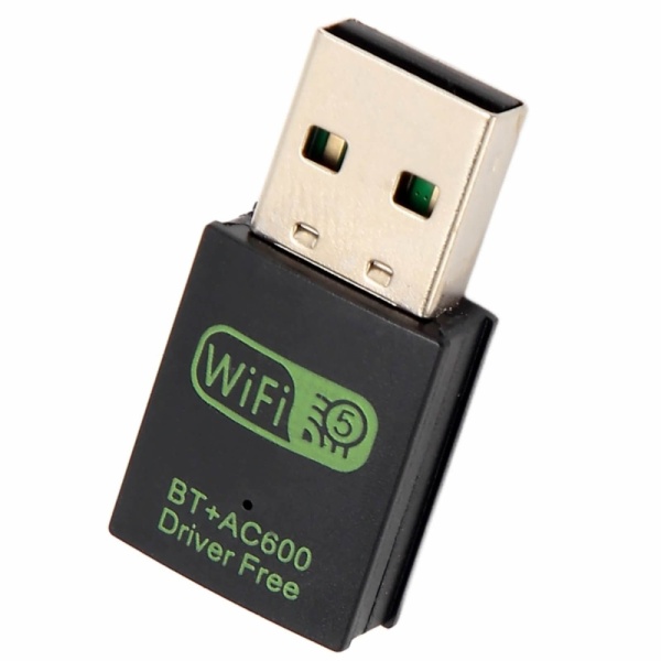 JUSTOP Dual-Band WIFI 802.11AC 2.4Ghz/5Ghz 600Mbps + Bluetooth Combo Wireless USB Adapter