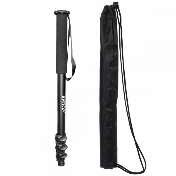 JUSTOP Telescopic Monopod With Quick Release Camera Head and Phone Holder