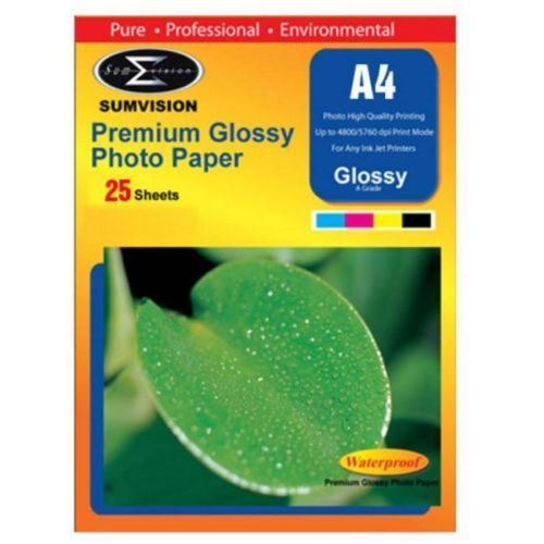 Sumvision A4 Premium Inkjet Printer Photo Glossy Paper 260gm 25 Sheets Pack