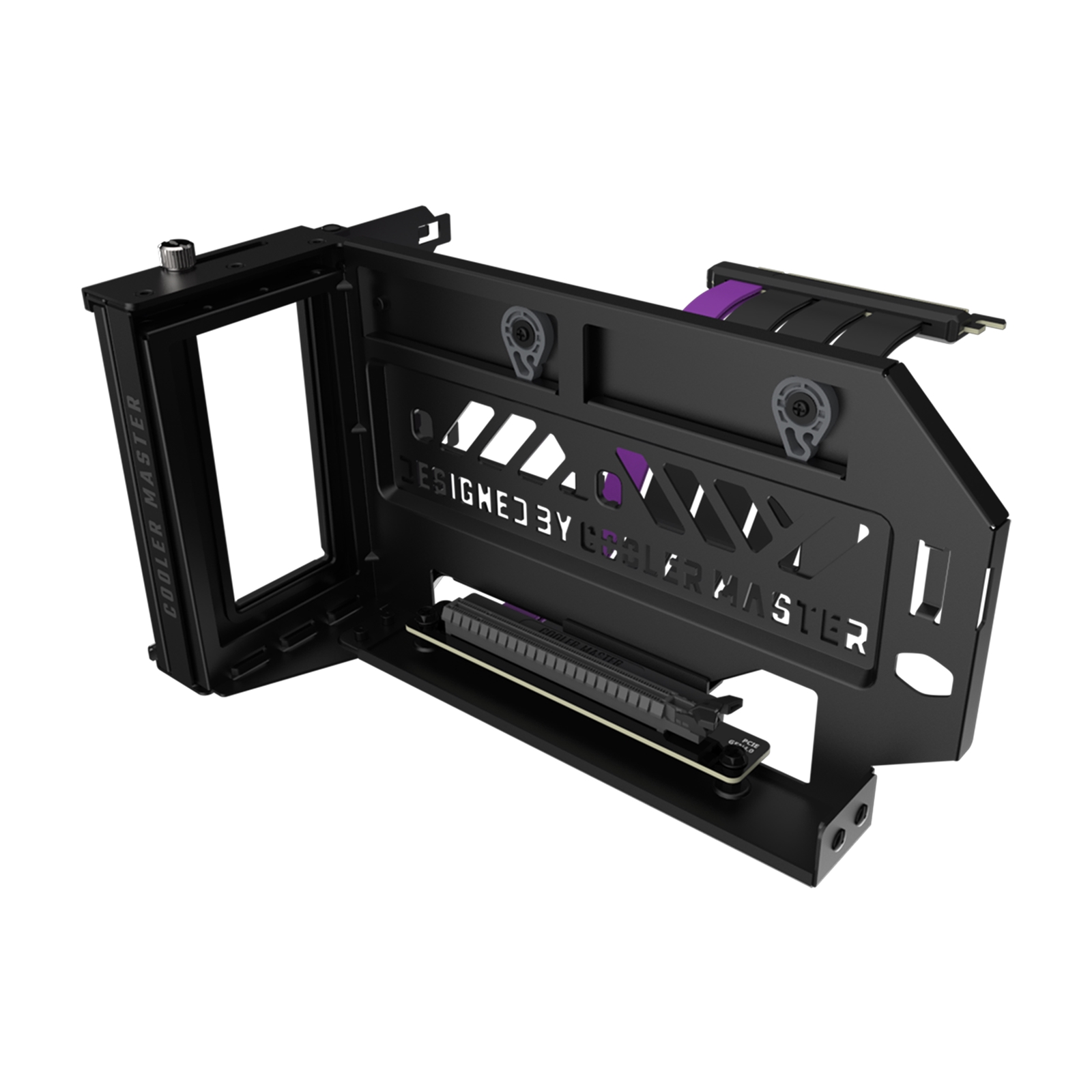 COOLER MASTER Vertical Graphics Card Holder Kit V3 Black Version, 165mm PCIe 4.0 x16 Riser Cable Included, Compatible with ATX & Micro ATX Cases, Toolless Adjustable Design, Premium Materials with 42% Increased Durability