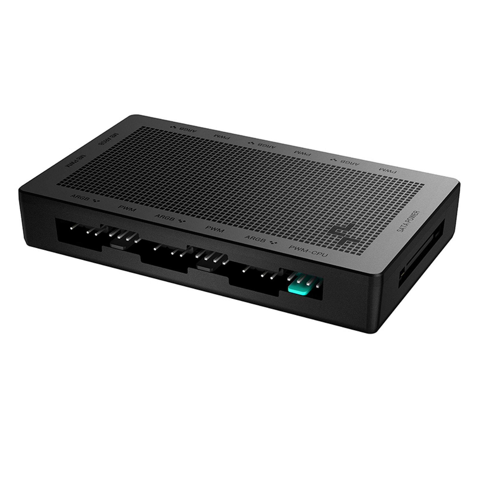 DeepCool SC790 2-in-1 Addressable RGB & PWM Fan Hub, 6-Port, Connect up to 6 PWM ARGB 3-Pin Fans Simultaneously While Occupying Minimal Motherboard Headers, Magnetic for Easy Installation