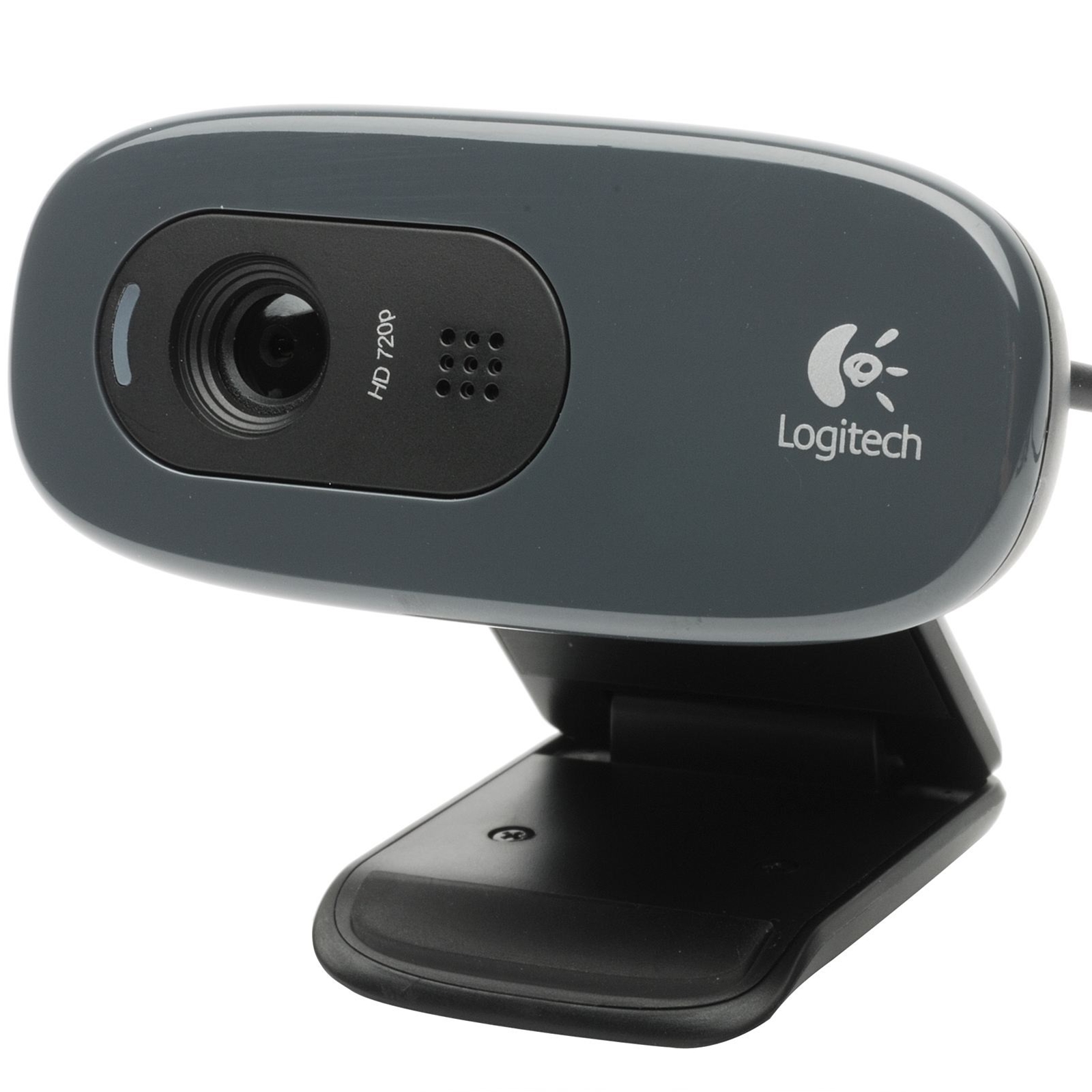 Logitech C270 Webcam, HD 720p/30fps, Widescreen HD Video HD Light Correction, Noise-Reducing Mic, For Skype, FaceTime, Hangouts, PC/Mac/Laptop/Macbook/Tablet, Black - DigiDirect -