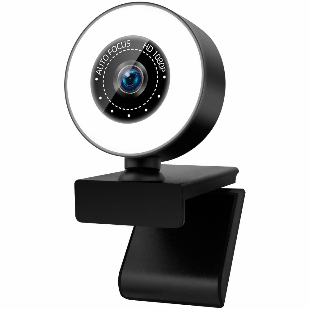 Full HD 1080P USB Webcam With Microphone And LED Light