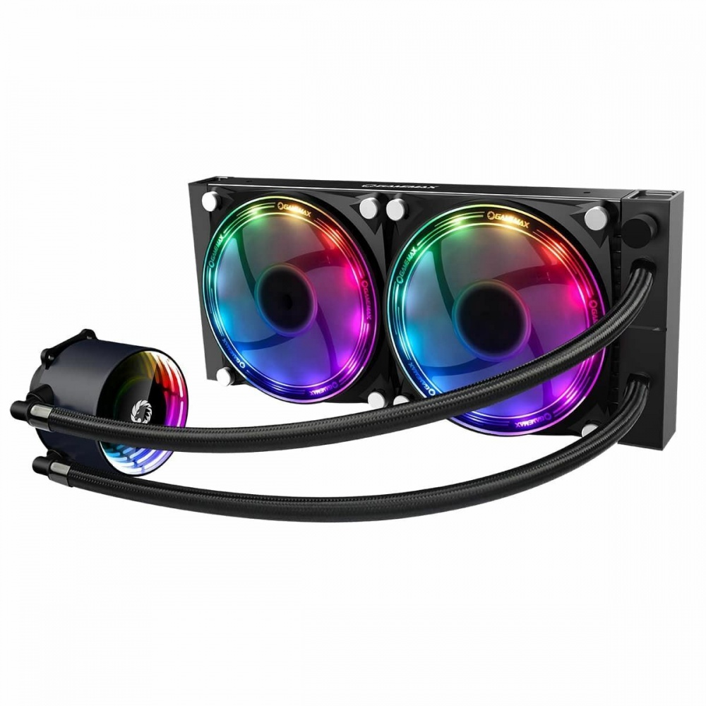 GameMax Ice Chill 240mm ARGB AIO Water Cooler Liquid Cooling System Kit