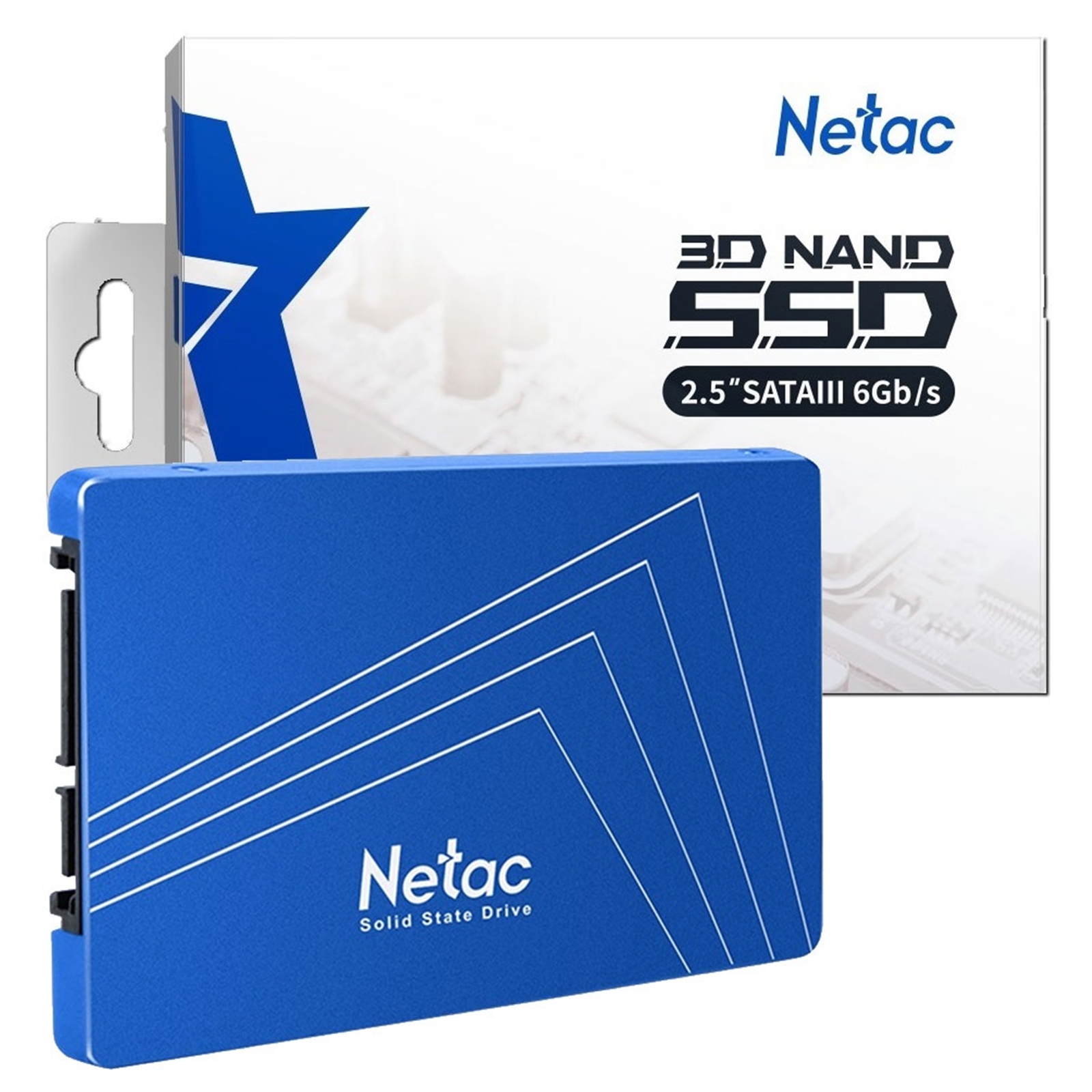 Netac (NT01N600S-512G-S3X) 512GB 2.5 Inch SSD, Sata 3 Interface, Read 540MB/s, Write 490MB/s