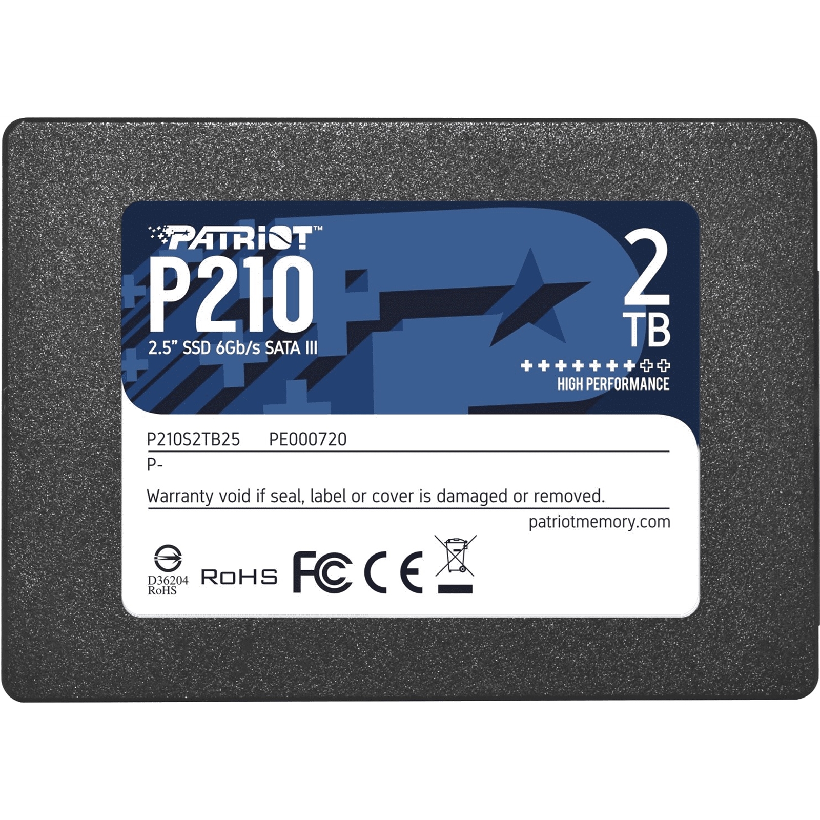 Patriot P210 SSD 2TB SATA 3 Internal Solid State Drive 2.5''