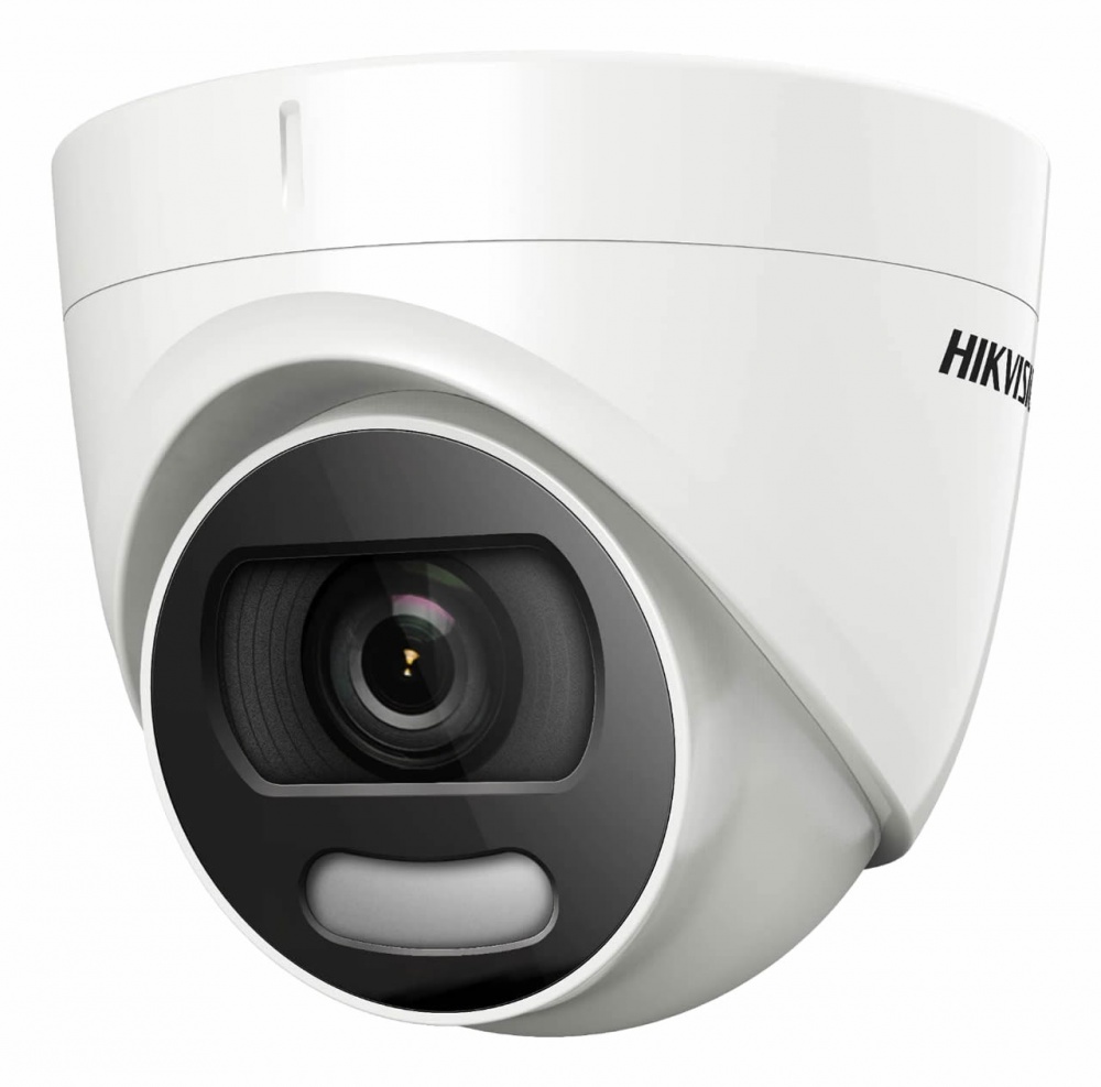 Hikvision ColorVu Full-Time Colour 2MP Turret Camera White DS-2CE72DFT-F 3.6MM