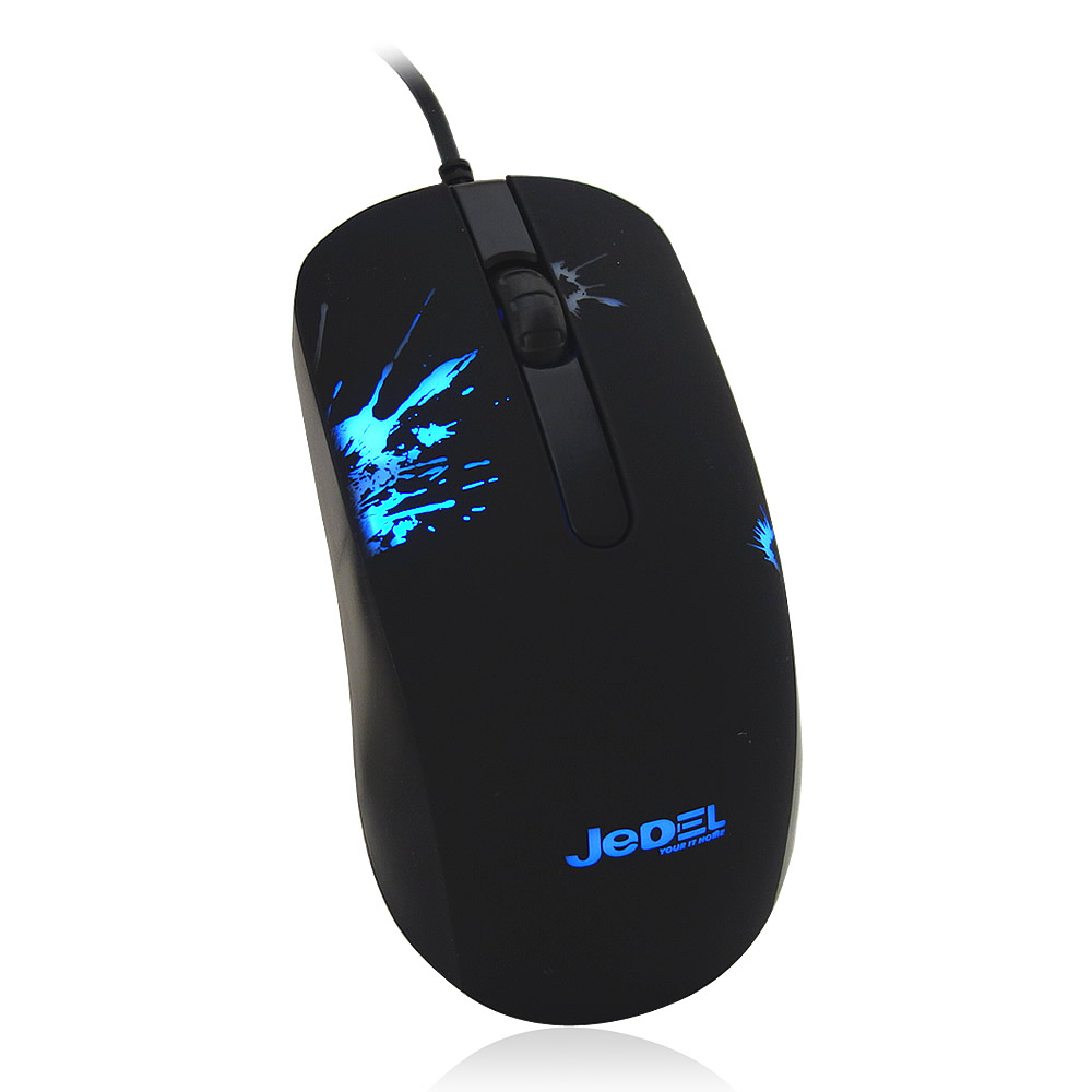 Jedel M67 USB Optical USB Wired Mouse 7 Color RGB LED Light