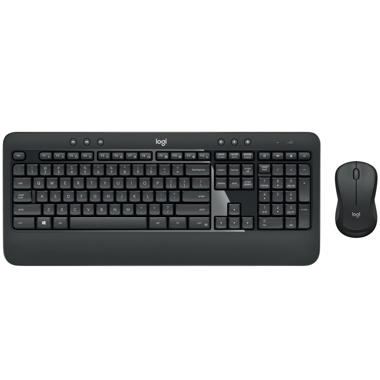 Logitech MK540 Advanced Wireless Keyboard and Mouse Combo for Windows, 2.4 GHz Unifying USB-Receiver, Multimedia Hotkeys, 3-Year Battery Life, for PC, Laptop, QWERTY UK Layout, Black