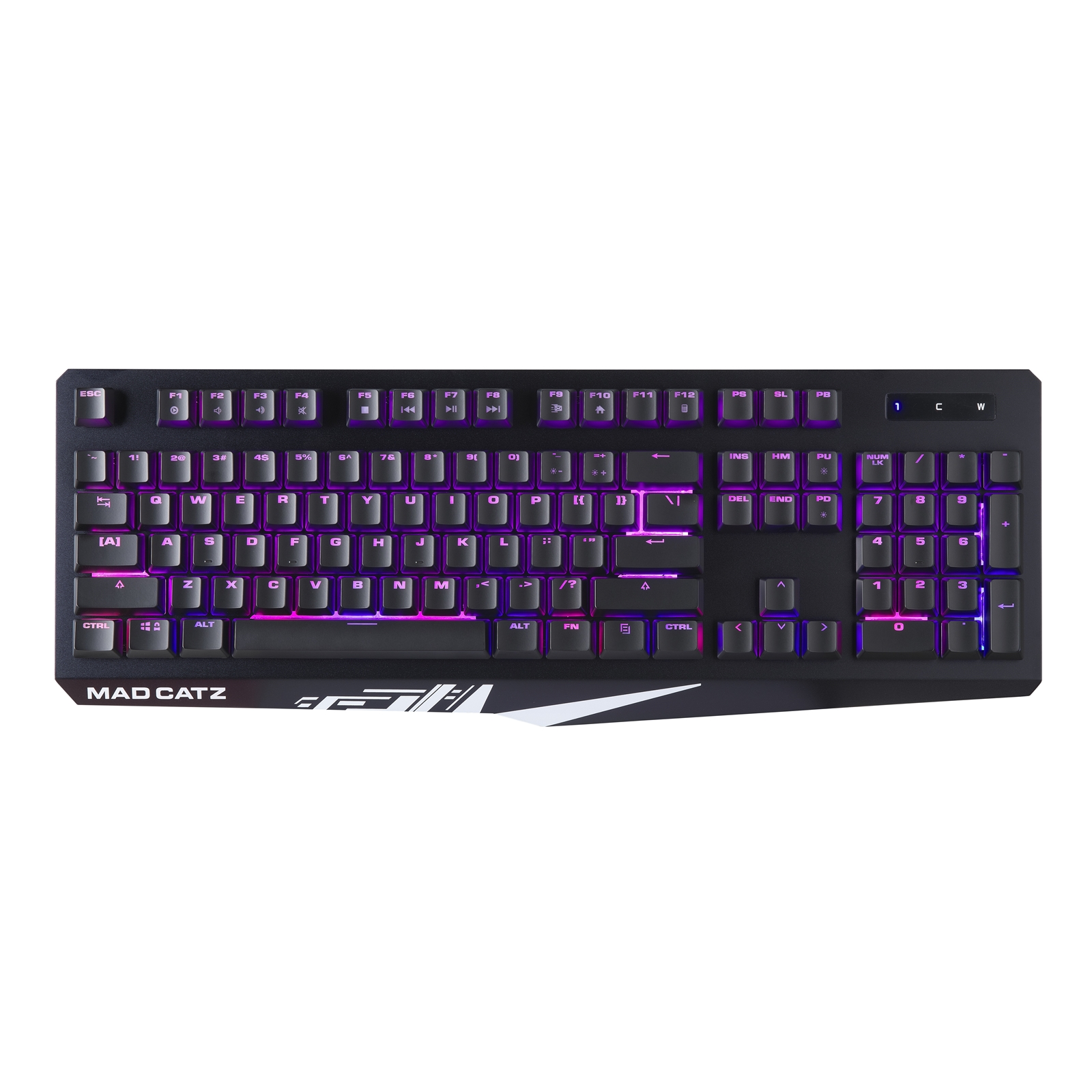 Mad Catz S.T.R.I.K.E. 2 Membrane Gaming Keyboard, USB 2.0, 9 Variations