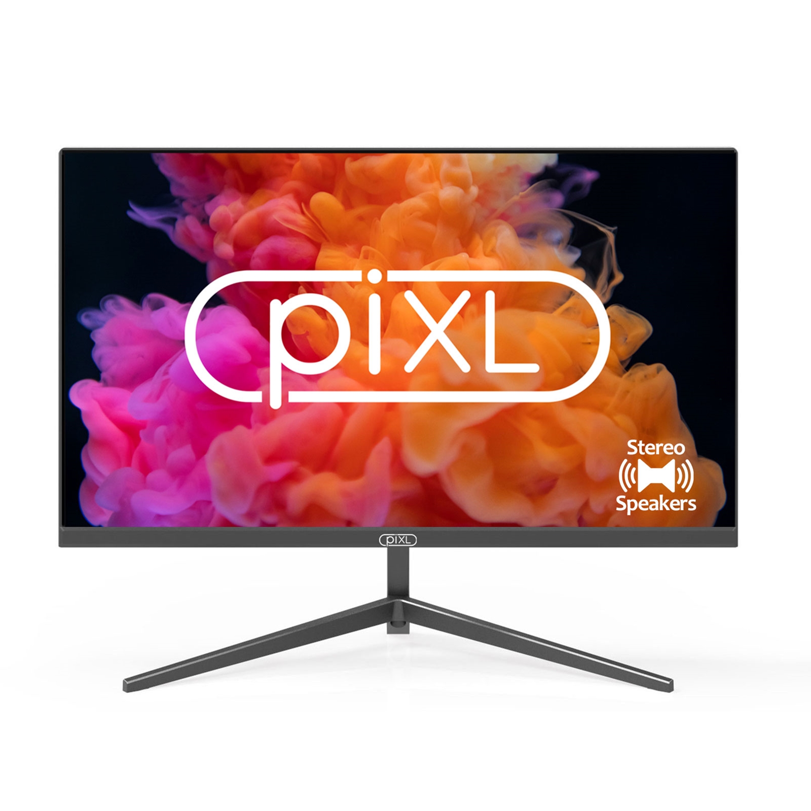 piXL PXD24VH 24 Inch Frameless Monitor, Widescreen, 6.5ms Response Time, 60Hz Refresh Rate, Full HD 1920 x 1200, 16:10 Aspect Ratio, VGA, HDMI, Internal PSU, Speakers, 16.7 Million Colour Support, Black Finish