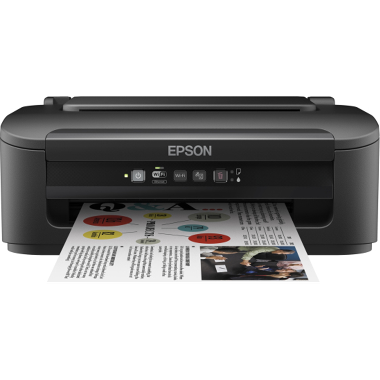 Epson WorkForce WF-2010W C11CC40301 Inkjet Printer, A4, Colour, Wireless & Ethernet