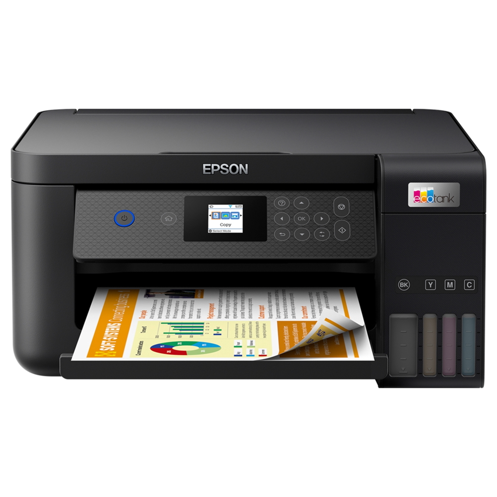 Epson EcoTank C11CJ63403 ET-2851 Inkjet Printer, Colour, Wireless, All-in-One, A4, 3.7cm LCD Screen