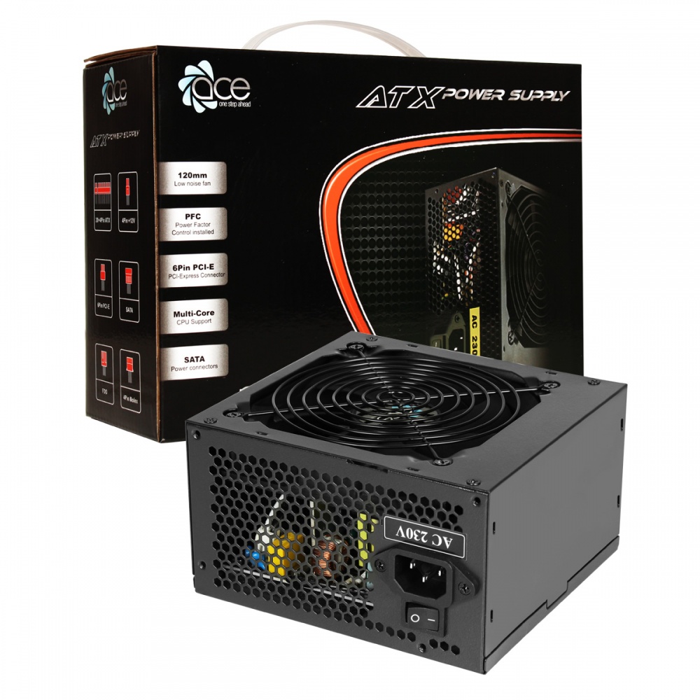 ACE A-850BR 850W Black Power Supply ATX PSU