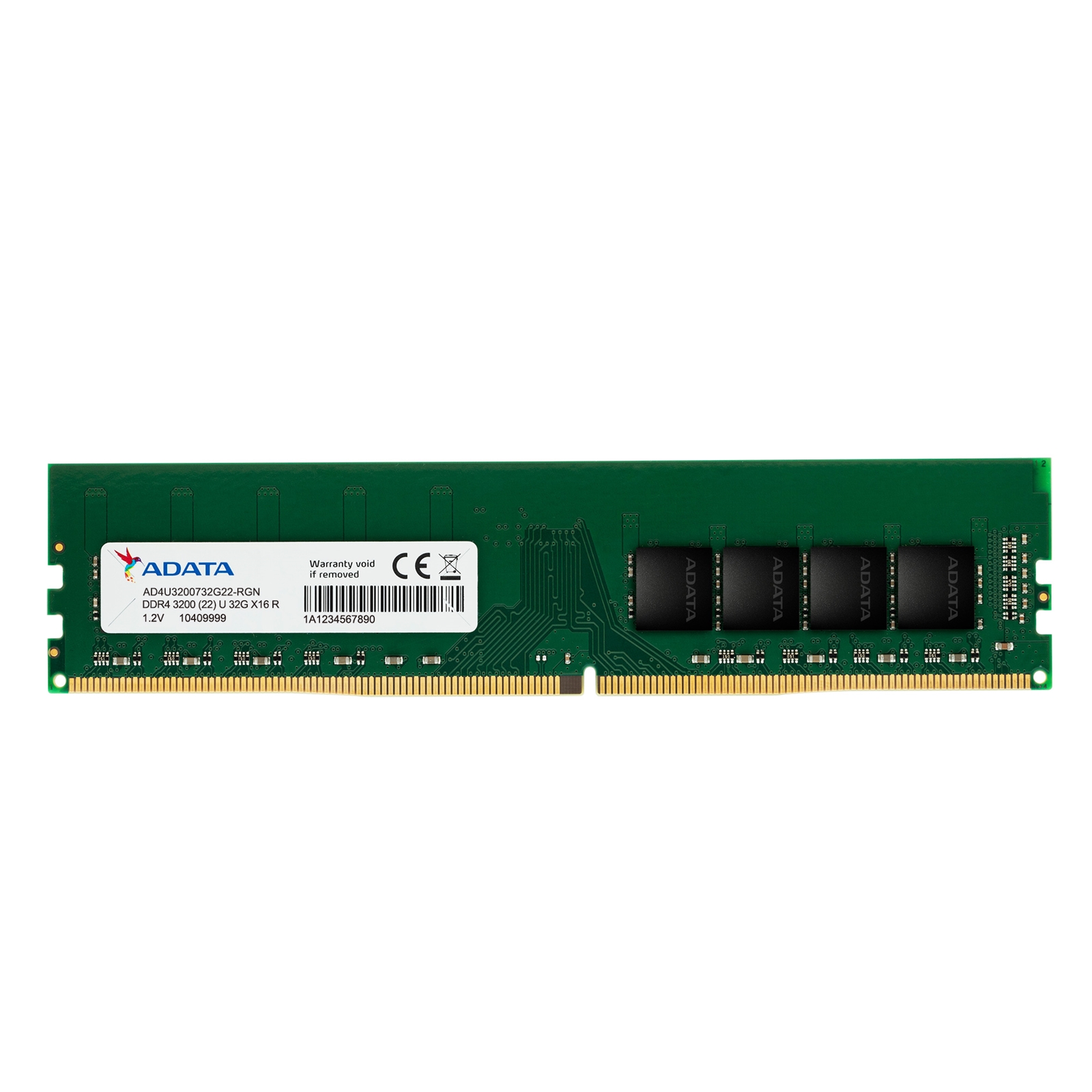 Adata Premier AD4U320016G22-SGN 16GB DIMM System Memory DDR4, 3200MHz, 1 x 16GB