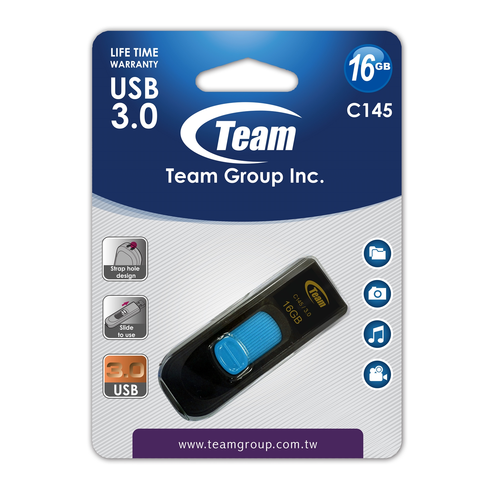 Team 16 GB USB 3.0 Blue USB Flash Drive