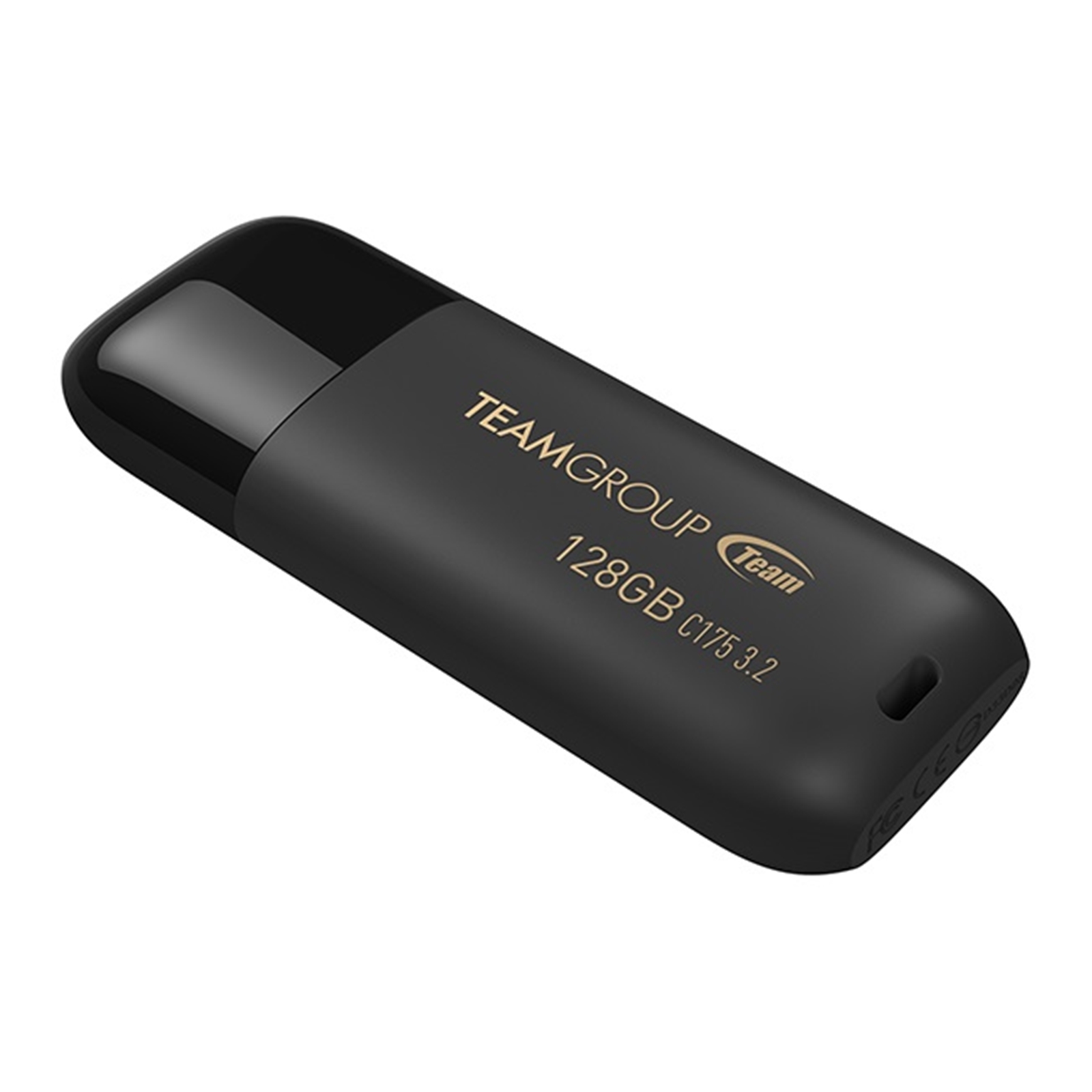 Team C175 128 GB USB 3.2 Black USB Flash Drive