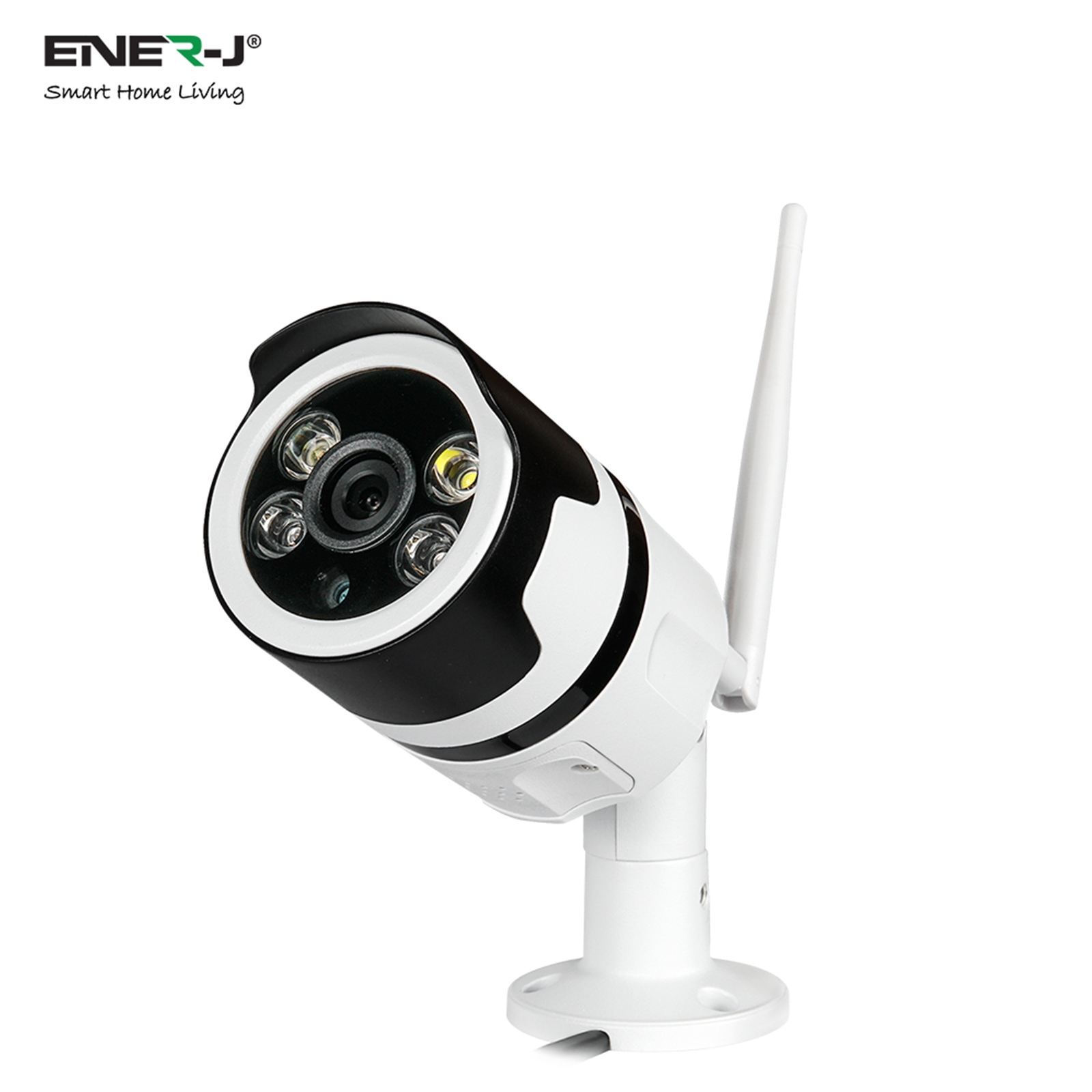 ENER-J Smart Outdoor WiFi IP Camera, Night Vision, Two Way Audio, Motion Detection with 1080P Video