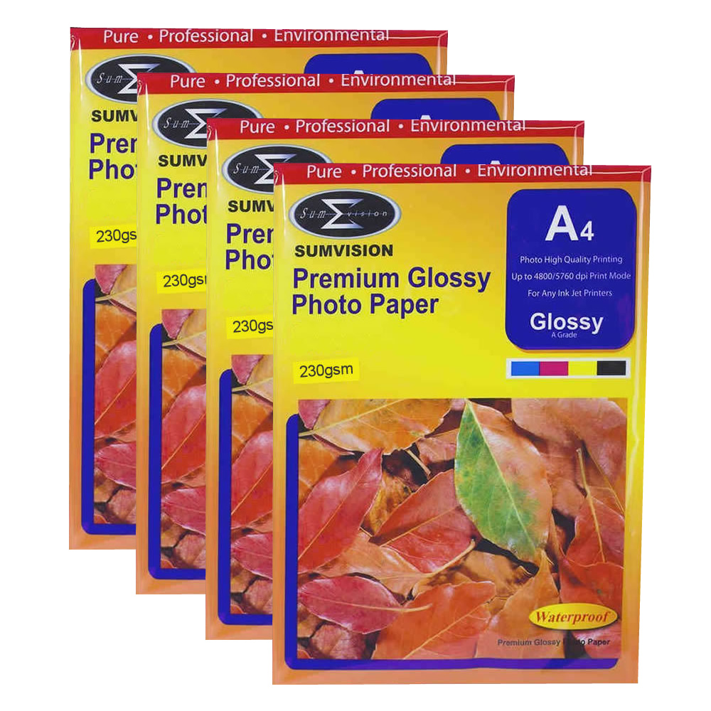 Sumvision Premium Photo Paper A4 100 sheet Glossy 230GSM